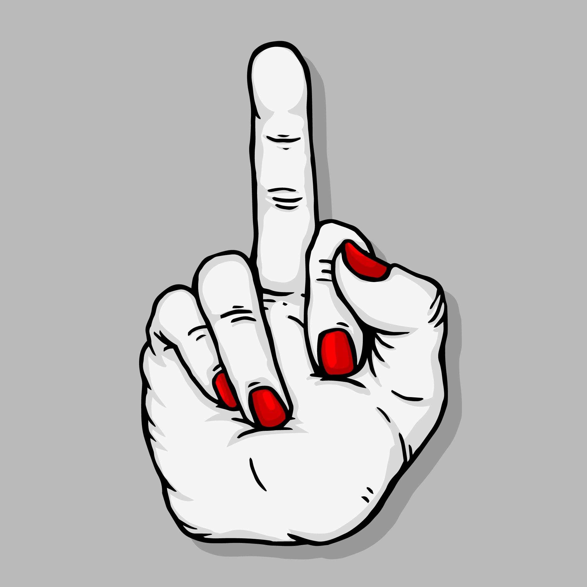 Middle Finger Svg Free, Female Middle Finger Free svg