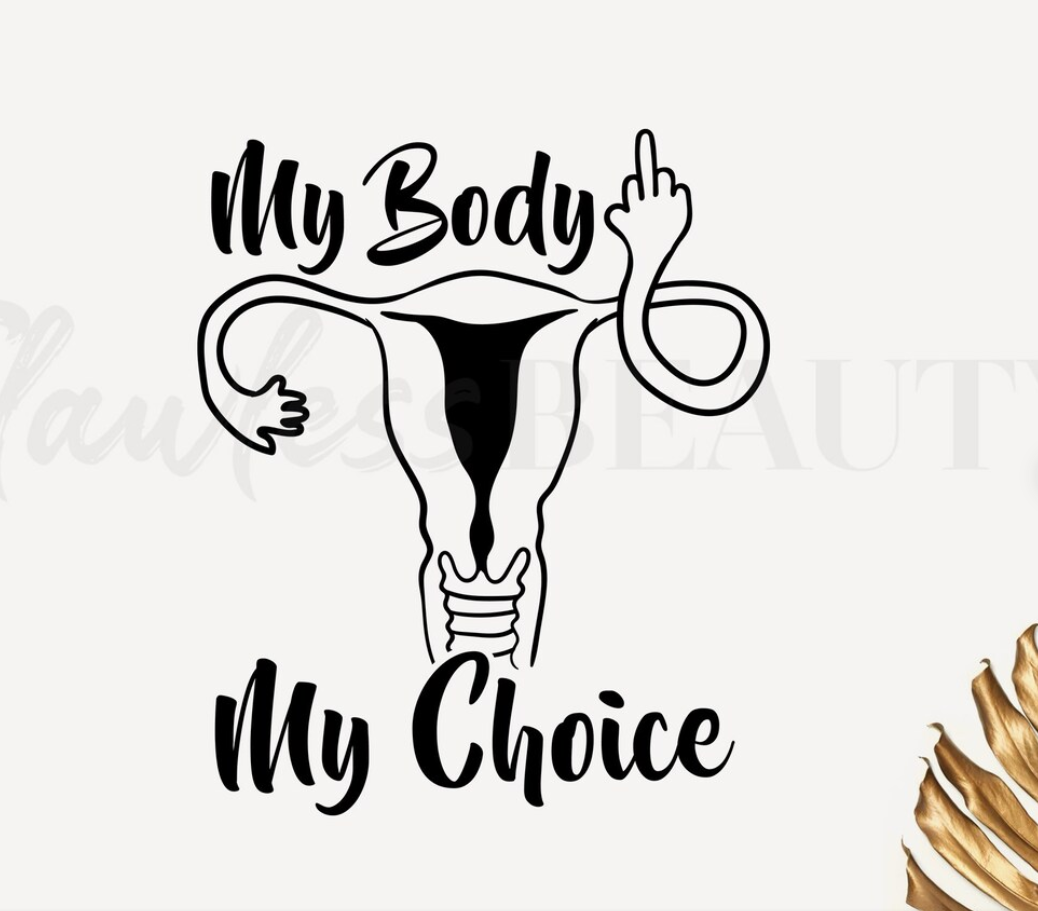 Uterus Middle Finger Svg, My Body My Choice Svg - Uterus Finger Png - Feminist Svg - Middle Finger Svg#2