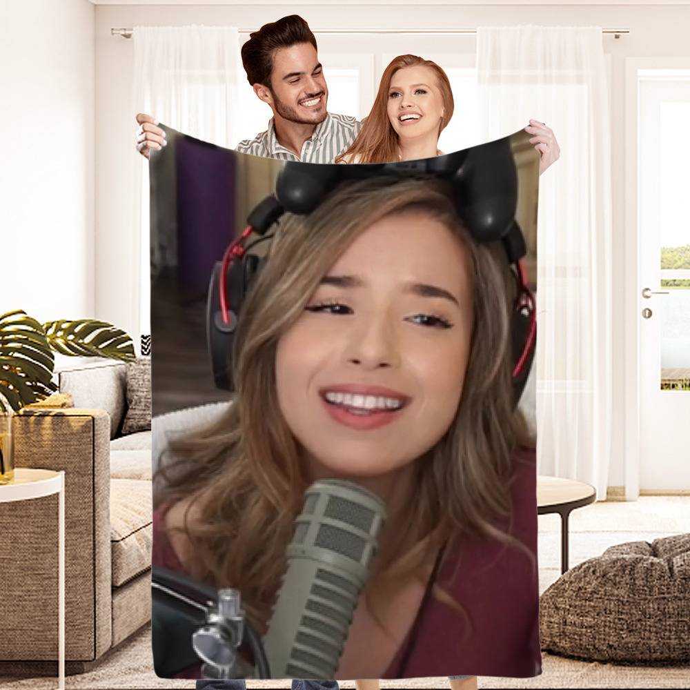 Pokimane Blanket Classic Celebrity Blanket | pokimanemerch.com