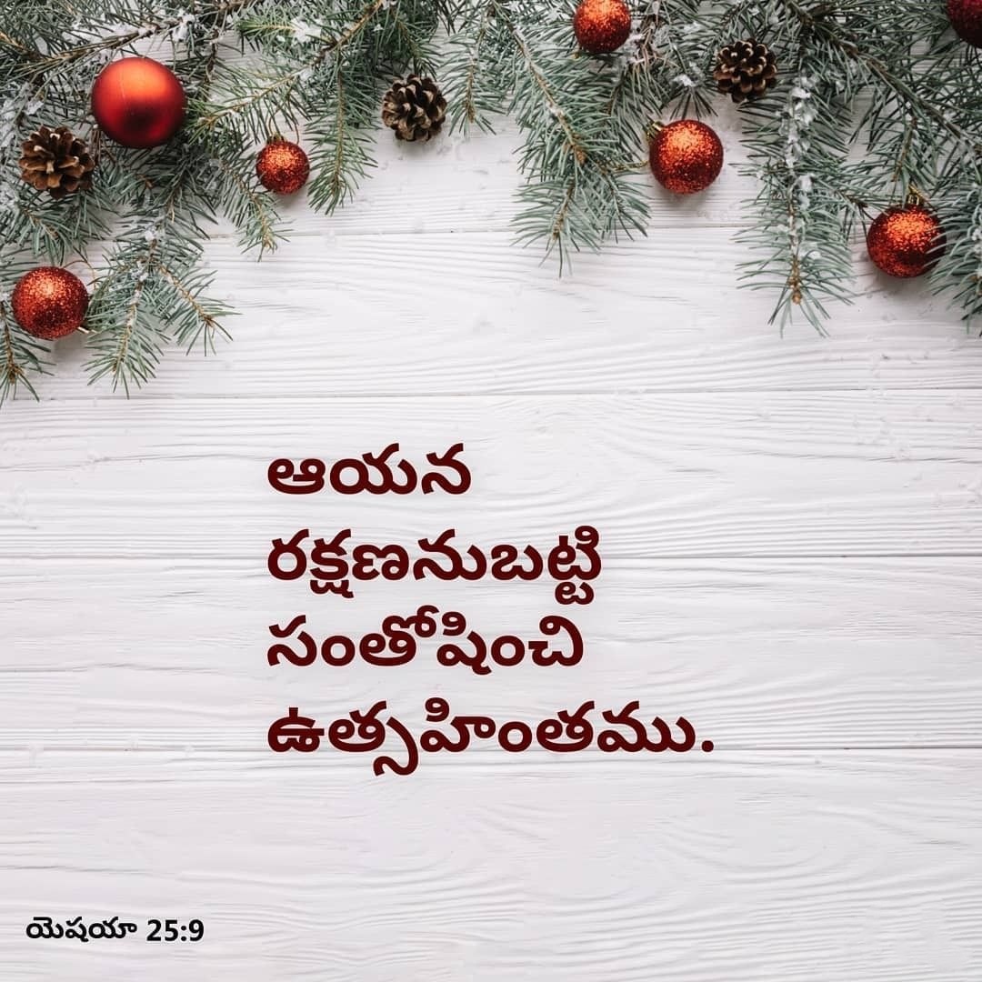 Christmas Bible Quotes In Telugu