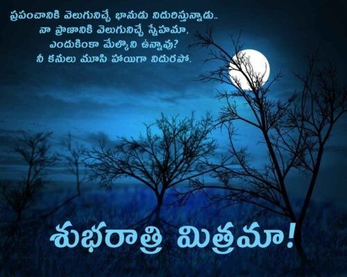 Good Night Love Quotes Telugu