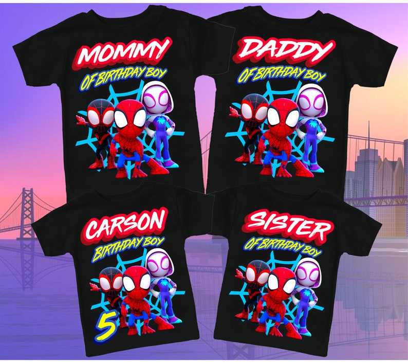 Spiderman 5th hot sale birthday shirt