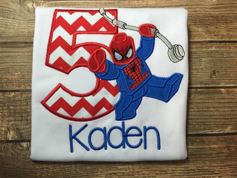 : Spider Man Baby Birthday Shirt : Handmade Products