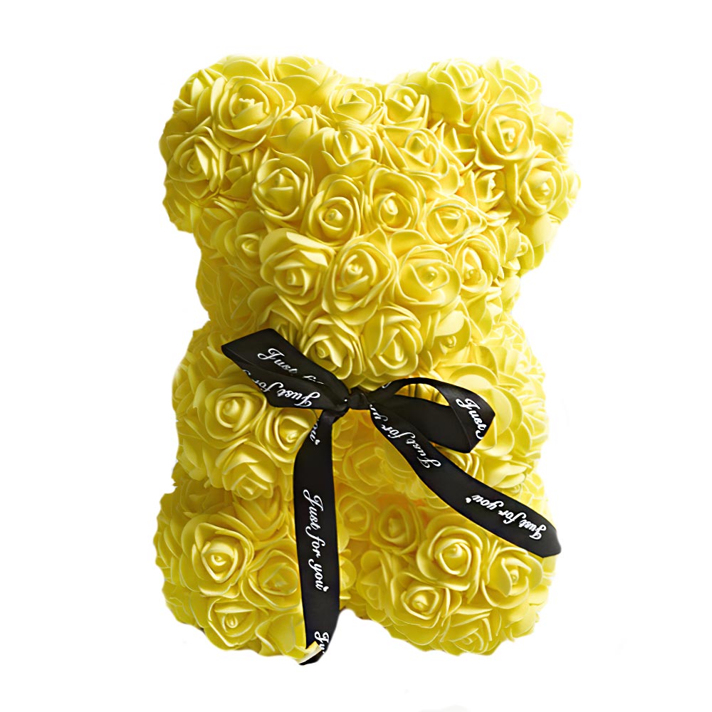 Yellow Rose Teddy Bear on Every Rose Bear Flower Bear For Girlfriend