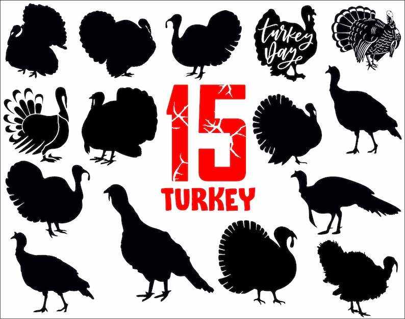 Turkey Svg Black And White