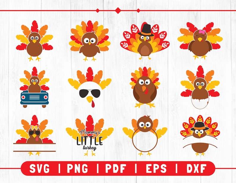 Turkey Svg, Turkey Trot Cute Turkey Cricut And Silhouette