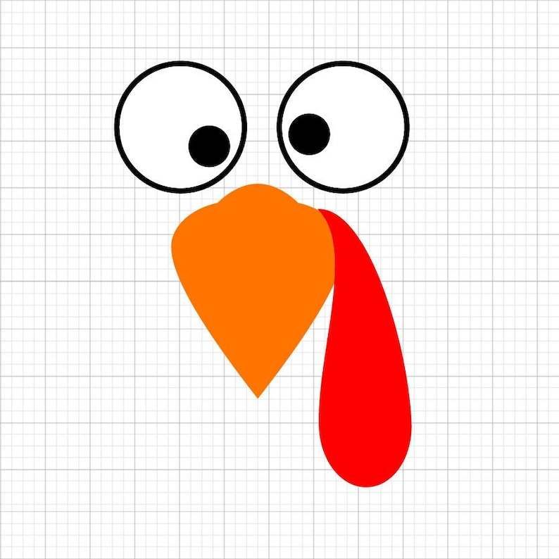 Turkey Svg Face, Svg File Turkey Svg Cricut Svg Files