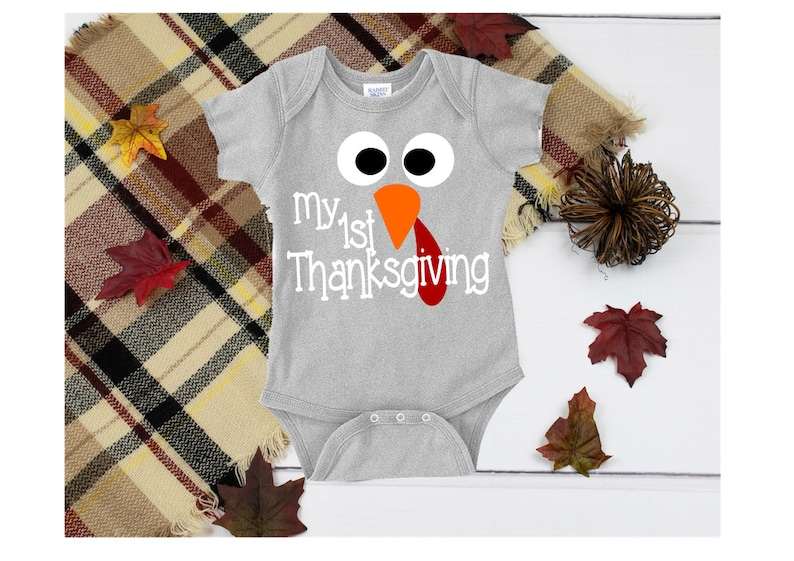 Turkey Svg Face, My First Thanksgiving Svg 
