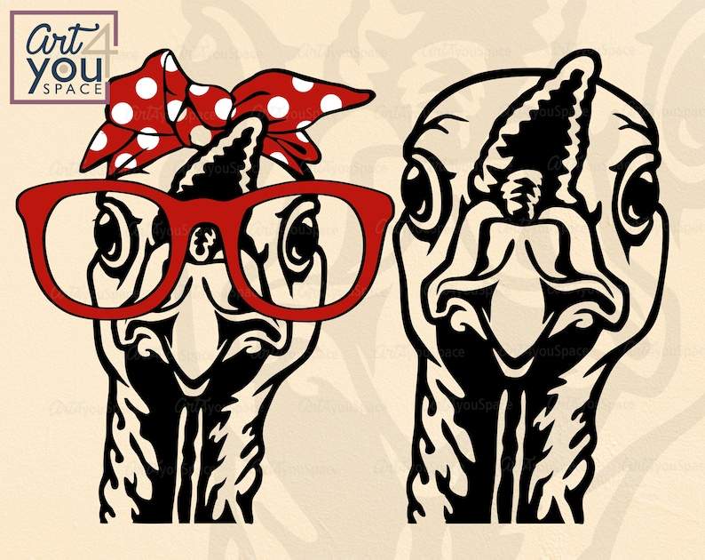 Turkey Svg Face, Thanksgiving Funny Farm Animal Vector 
