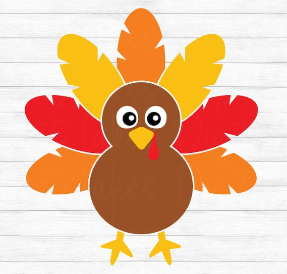 Turkey Svg, Thanksgiving Turkey Digital Download Files Included
