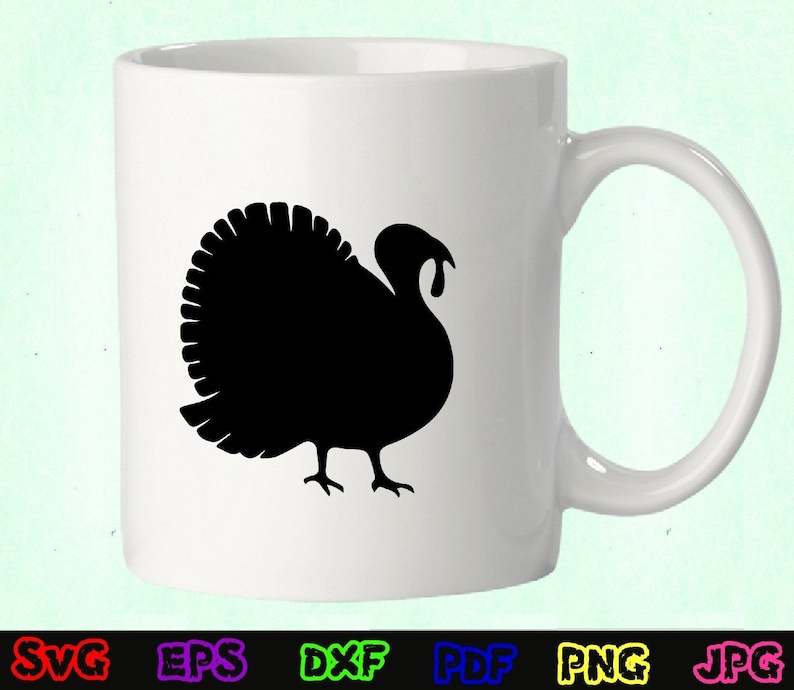 Turkey Svg Black And White, Turkey Svg Animal Svg Turkey Silhouette