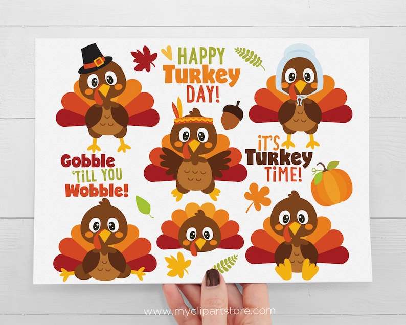 Turkey Svg, Thanksgiving Clipart