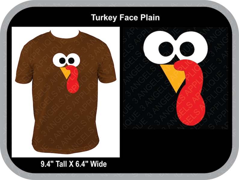 Turkey Svg Face, Turkey Face SVG Cutter Design DOWNLOAD