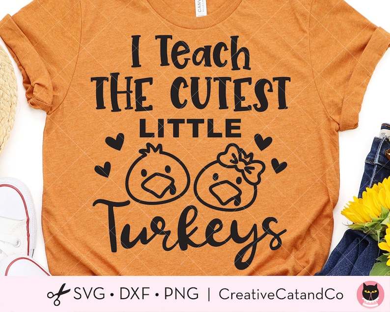 Turkey Svg, I Teach The Cutest Little Turkeys Svg