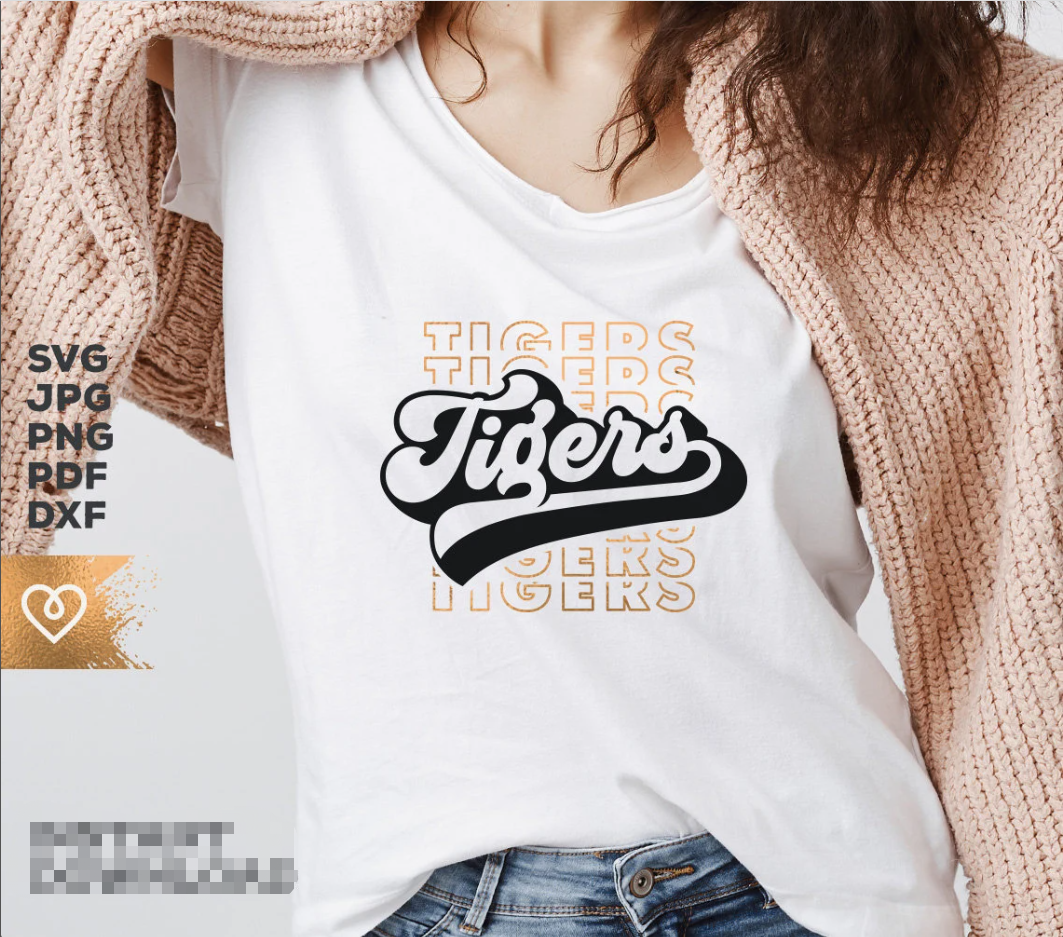 Tigers SVG School Spirit Bundle SVG