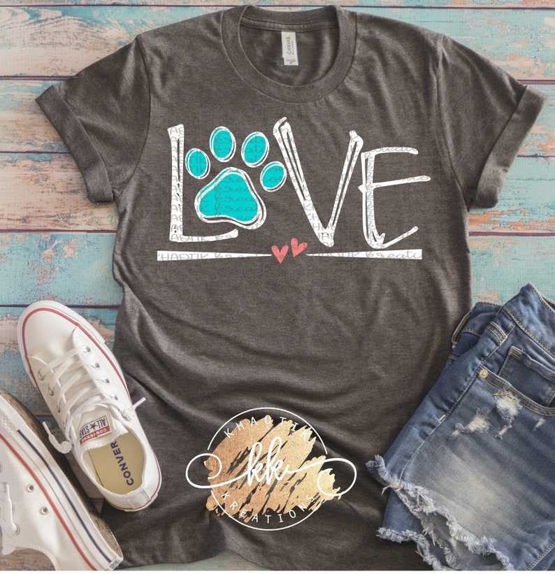 Dog Love SVG Dog Paw SVG#1