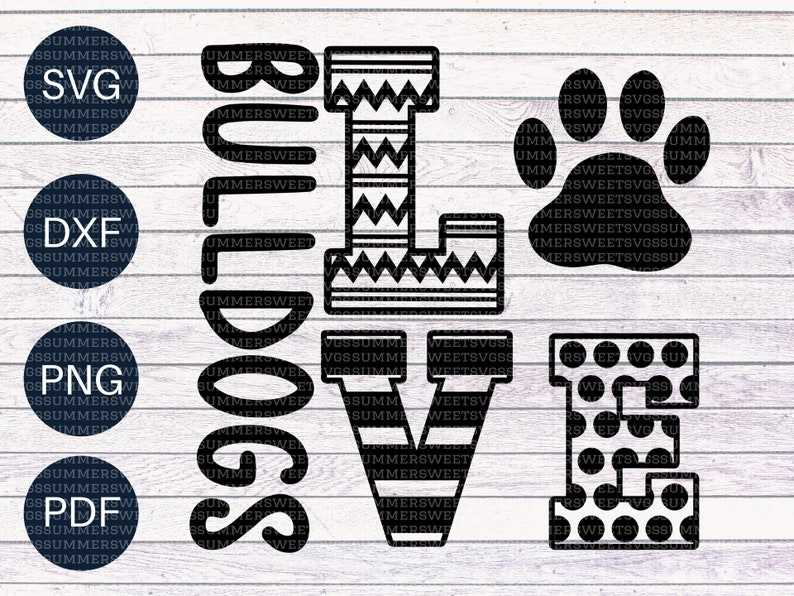 Love Bulldogs Svg, Team Spirit, Teacher Student Shirt Svg#1