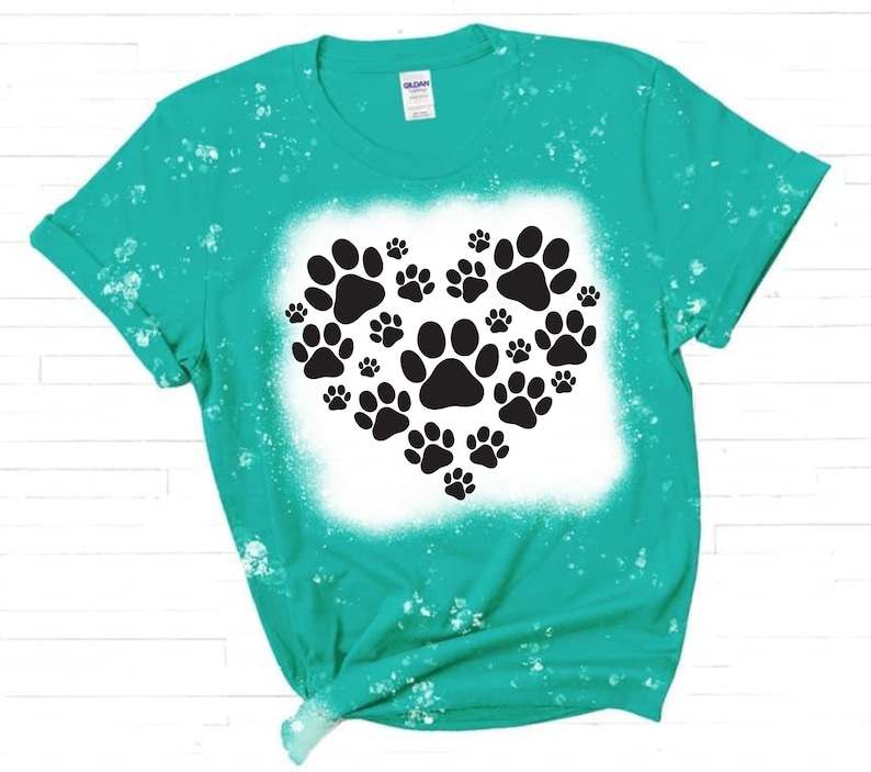 Paw Print Heart SVG Dog Lover svg, Cricut Cut File#3