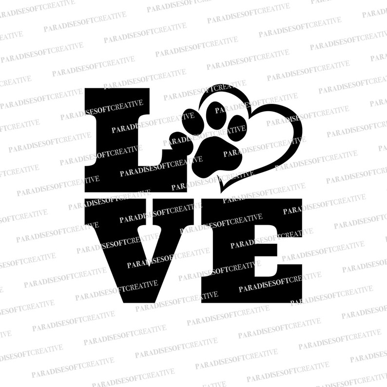 Paw Print Heart Svg,cat Paw Heart Svg Graphic by sweetsvg