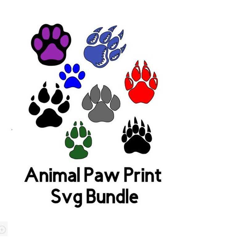 Paw Print SVG Animal Paw SVG 
