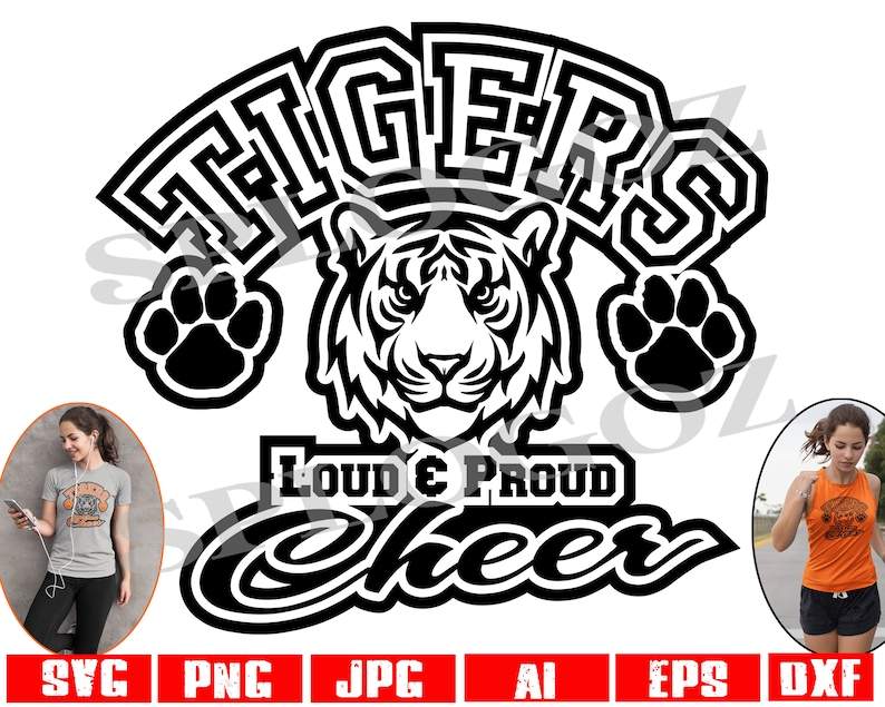 Tigers Svg School Spirit Shirts Svg Tiger Svg Download Cricut 