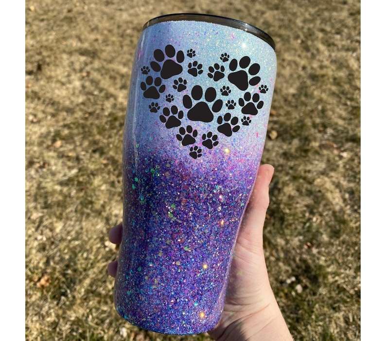 Paw Print Heart SVG Dog Lover svg, Cricut Cut File#5