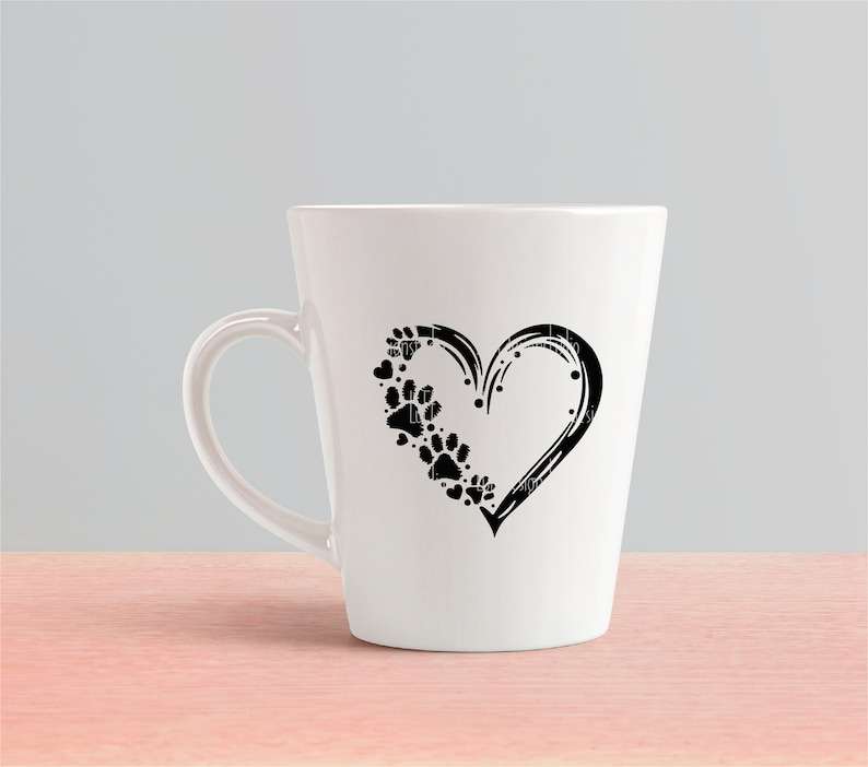 Paw Heart SVG Valentines Day SVG#4