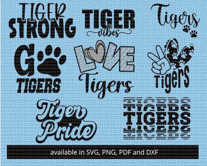 Tiger Paw SVG  Collection For Cricut & Silhouette