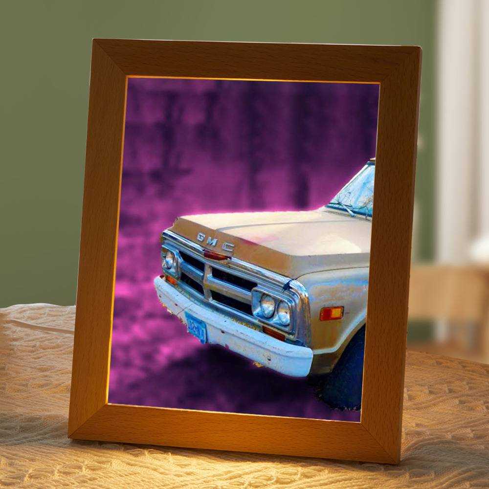 Vice Grip Lamp Classic Celebrity Night Light Sitting 16 Years Classic by Vice Grip Lamp with Wooden Frame