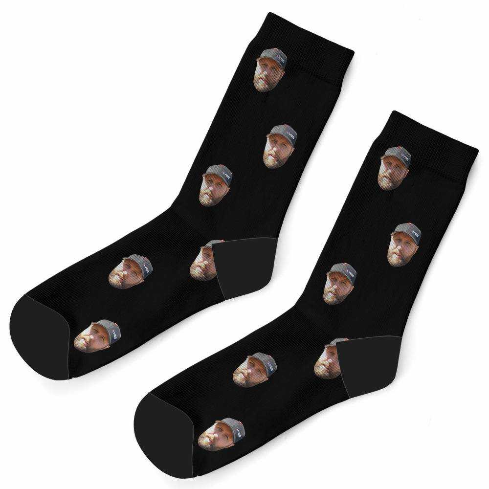Vice Grip Socks Custom Photo Socks Plain Black Socks