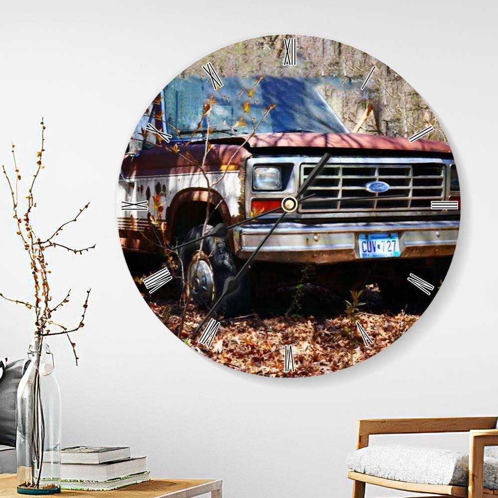 Vice Grip Round Wall Clock Home Decor Wall Clock Gifts for Vice Grip Fans Parked For 11 Years Wall Clock