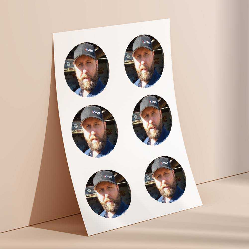 Vice Grip round stickers decorative stickers gift for fans Give UP