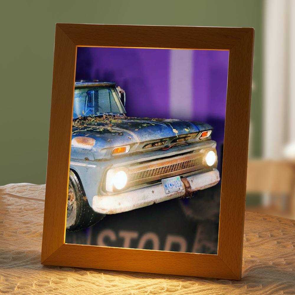 Vice Grip Lamp Classic Celebrity Night Light Road Signs Classic by Vice Grip Lamp with Wooden Frame