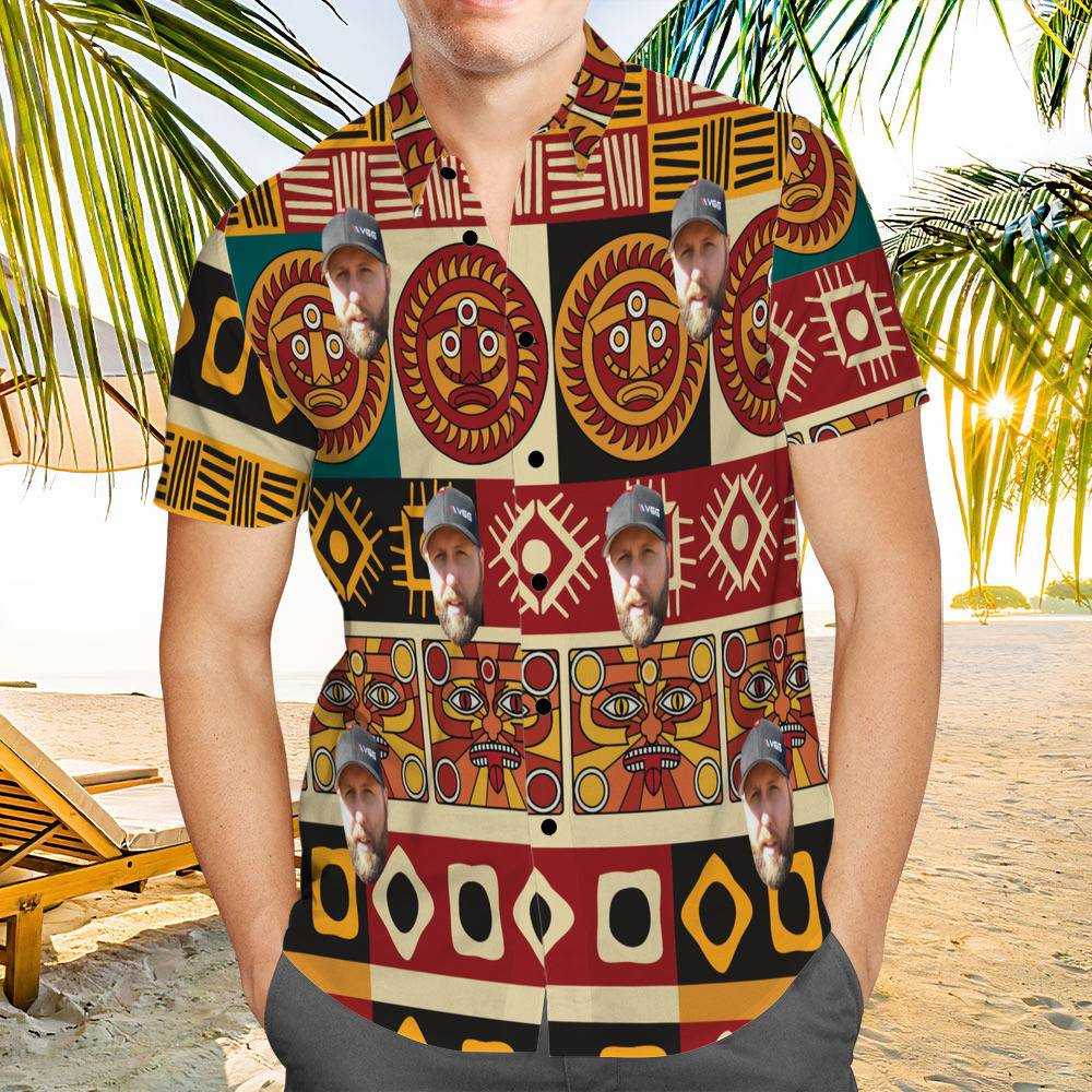 Vice Grip Hawaiian Shirt Custom Photo Hawaiian Shirt Retro Patterns Hawaiian Shirt