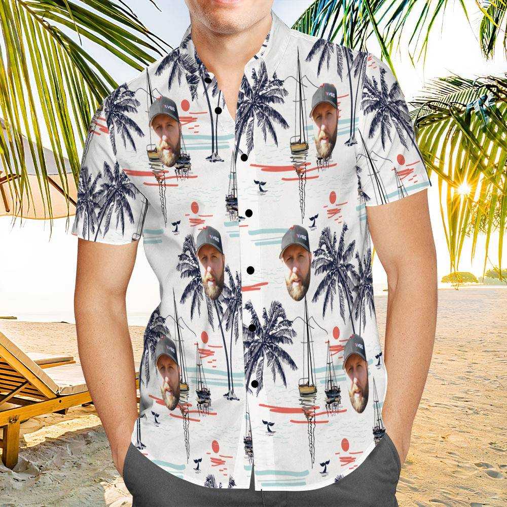 Vice Grip Hawaiian Shirt Custom Photo Hawaiian Shirt Chinoiserie Print Hawaiian Shirt