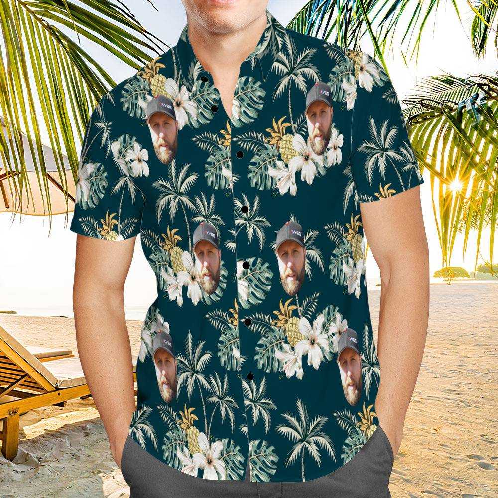 Vice Grip Hawaiian Shirt Custom Photo Hawaiian Shirt Floral Pattern Hawaiian Shirt