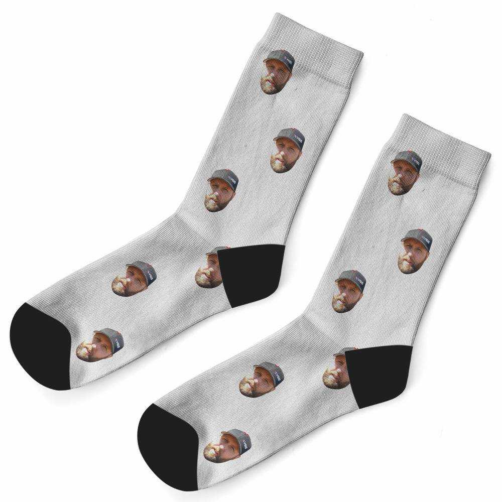 Vice Grip Socks Custom Photo Socks Plain White Socks