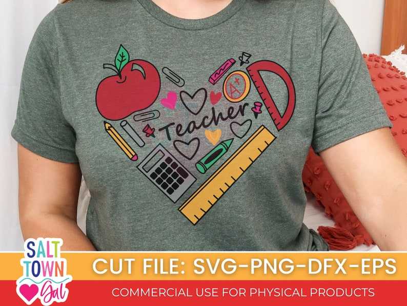 Teacher Svg Teacher Heart Svg Teacher Appreciation Svg#2