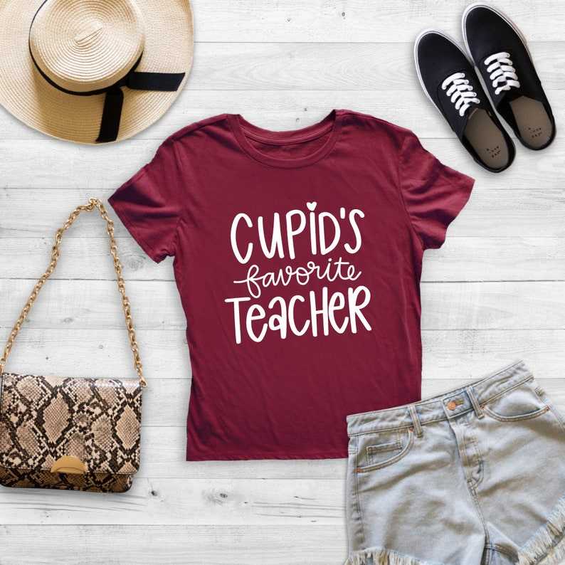 Cupid's Favorite Teacher SVG Valentine's Day Shirts Svg#2