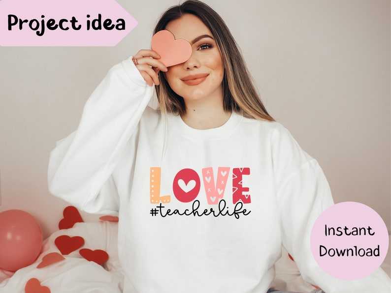 Love Teacher Life Svg Teacher Valentine’s Day Svg Teacher Love Svg#2