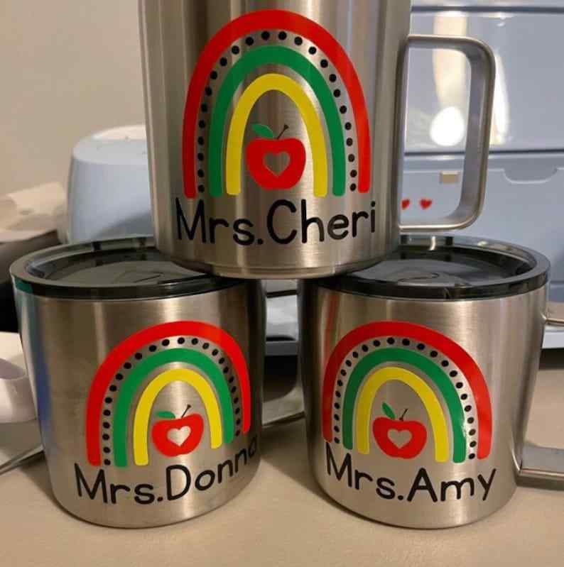 Teacher SVG Teacher Rainbow SVG#2