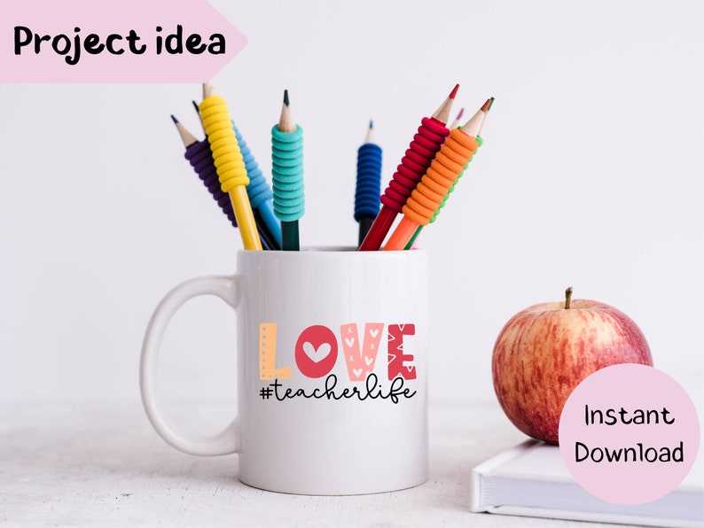 Love Teacher Life Svg Teacher Valentine’s Day Svg Teacher Love Svg#3