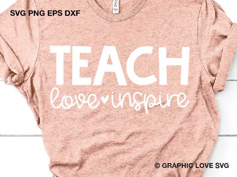 Teach Love Inspire Svg Leopard Teacher Shirt Svg#2