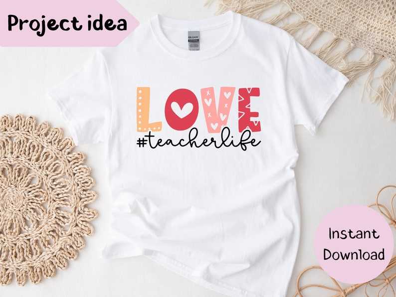 Love Teacher Life Svg Teacher Valentine’s Day Svg Teacher Love Svg#5