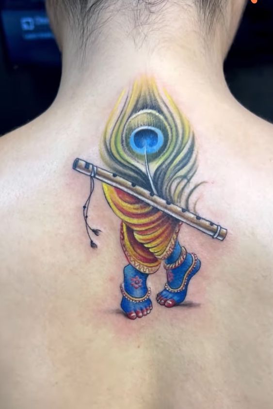 God Krishna drawing images, Krishna tattoo