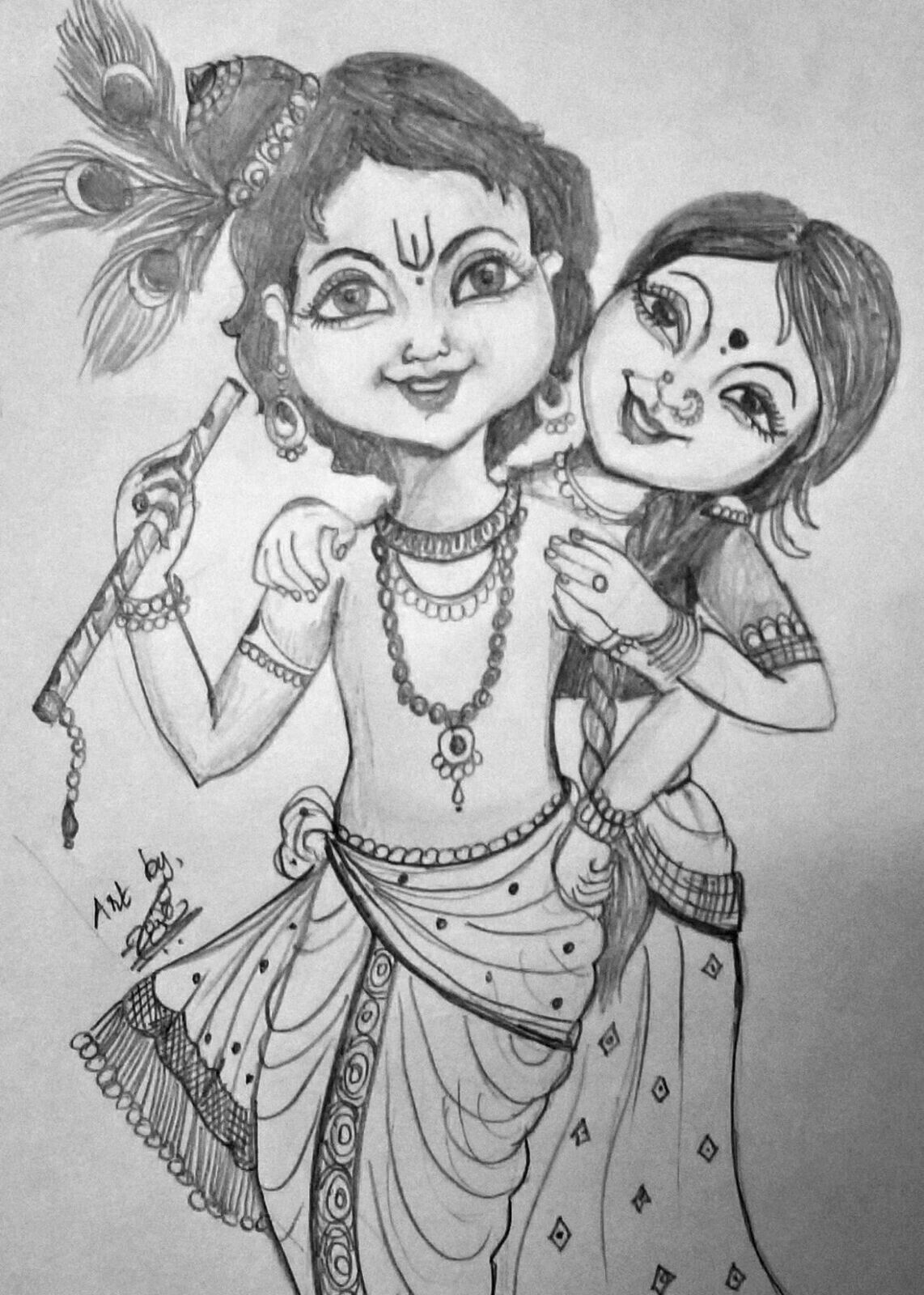 radha krishna holi drawing, romantic radha krishna drawing, beautiful radha krishna drawing, colourful radha krishna drawing, radha krishna photo drawing