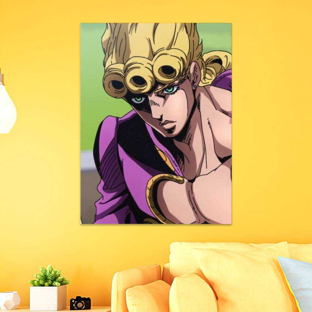 Abstract oil painting of dio brando