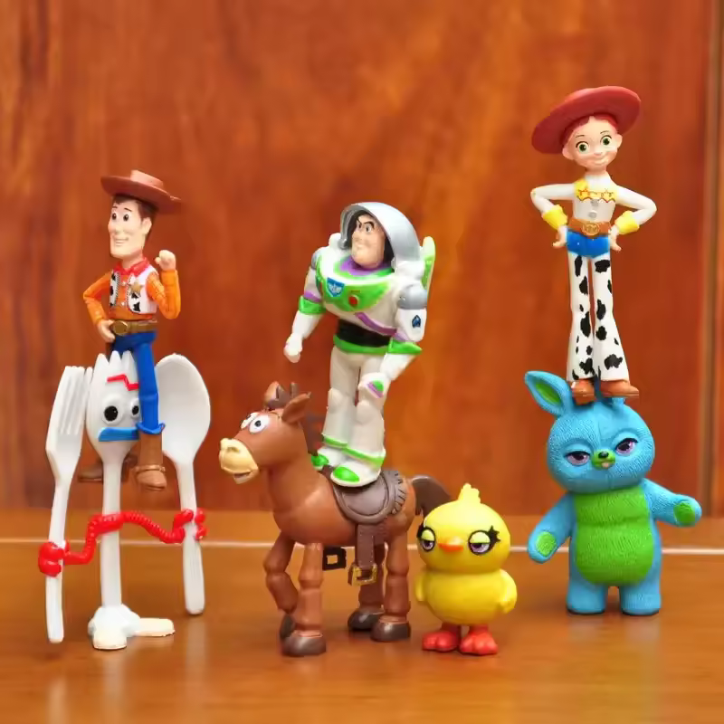 7PCS Action Figure Toys Woody Jessie Buzz Lightyear Forky Pig Bear Figura Model set 7PCS Action Figure Toys Woody Jessie Buzz Lightyear Forky Pig Bear Figura Model set