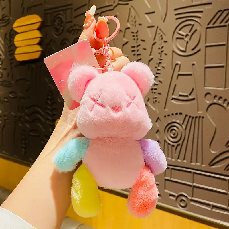 Creative XX Eye Color Limbs Bear Animal Car Keychain Creative XX Eye Color Limbs Bear Animal Car Keychain