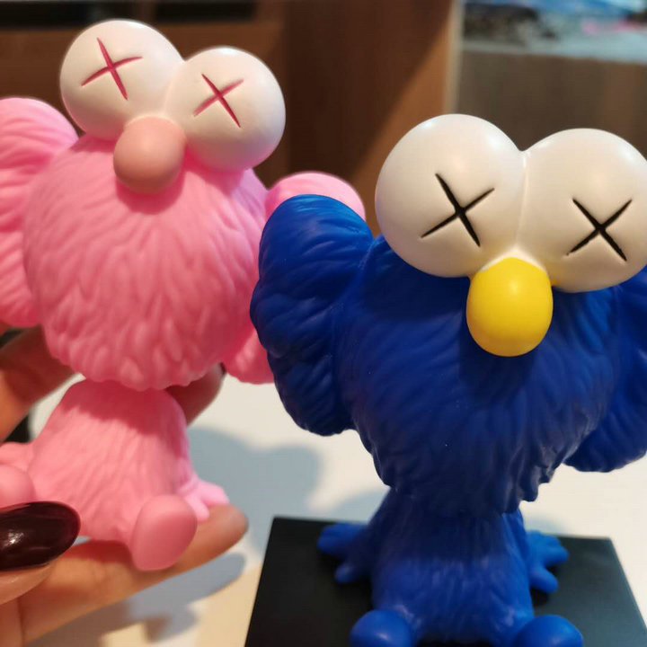 Kaws Action Figure, Sesame Street Elmo Mand Kaws Doll Limited Model